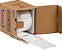 Brady HX-2000-150-WT PermaSleeve Manga de Marcação de Fios, 2,00 Altura, 1,496 Largura, Poliolefina (B-7642) Branca (Rolo com 100 unidades - Imagem 1