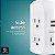 Philips Acessórios 5 Tomadas Extensor, Adaptador de Parede Aterrado, 3 Pinos, 2 USB-A, Protetor de Surto, Tomadas Espaçadas, Acesso Lateral, 560 Joules, Instalação R - Imagem 3