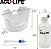 Irrigador Auricular Acu-Life, Ajuste Macio Tri-Steam com Design Alargado para Conforto, Inclui Bacia, Seringa para Ouvido e Frasco de Aperto Fácil - Imagem 2