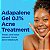 Gel de tratamento para acne Differin, suprimento de 60 dias, tratamento retinóide para o rosto com 0,1% de adapaleno, cuidados suaves com a pele propensa a acne e sensível, tubo de - Imagem 3