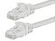 Cabo de Patch Ethernet Cat6 da Monoprice - RJ45, Encalhado, 550Mhz, UTP, Fio de Cobre Puro Descoberto, 24AWG, 100 Pés, Branco - Série Flexboot - Imagem 1
