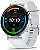 Relógio inteligente Garmin Venu 3 prateado com moldura em aço inoxidável, display AMOLED sensível ao toque de 1,4 polegadas, case Whitestone de 45mm e pulseira de silicone. - Imagem 1