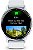 Relógio inteligente Garmin Venu 3 prateado com moldura em aço inoxidável, display AMOLED sensível ao toque de 1,4 polegadas, case Whitestone de 45mm e pulseira de silicone. - Imagem 2
