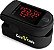 Monitor de saturação de oxigênio no sangue Zacurate Pro Series 500DL Fingertip Pulse Oximeter com capa de silicone, pilhas e cordão (preto real) - Imagem 1