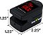 Monitor de saturação de oxigênio no sangue Zacurate Pro Series 500DL Fingertip Pulse Oximeter com capa de silicone, pilhas e cordão (preto real) - Imagem 3