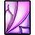 Apple iPad Air (2024) 13" M2 Wifi 128 GB MV2C3LL/A - Purple - Imagem 3