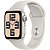 Apple Watch SE 2ª geração (2024) caixa de alumínio em Starlight pulseira esportiva na cor Starlight 44 mm S/M MXEU3LL/A - Imagem 2