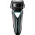 Barbeador Elétrico VGR V-333 à Prova d'Água Recarregável - Preto/Verde - Imagem 1