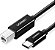 Cabo para Impressora Ugreen USB-C a USB-B 2.0 50446 - Preto 2 metros - Imagem 1