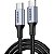 Cabo Ugreen USB-C a USB-C 70427 - Preto 1 metro - Imagem 1
