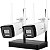 Kit de Vigilância CCTV NVR Hikvision NKS422W0H 4 CH + 2 Câmeras Wifi - Branco/Preto - Imagem 1
