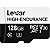Memória Micro SD Lexar High-Endurance 100 MB/s C10 128 GB (LMSHGED128G-BCNNG) - Imagem 1