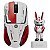 Mouse Sem Fio Pulsar XLite V4 Quiccs Edition 8K Mini - Branco/Vermelho - Imagem 1