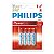 Pilha Philips Alcalina AAA x 4 unidades - Imagem 1