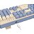 Teclado Gamer Mecânico Redragon Faye K685PYG RGB USB-C Switch Dragon Chant - Branco/Celeste (Inglês) - Imagem 4