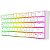 Teclado Mecânico Royal Kludge M75 75% Click Wireless Switch Blue - Taro Milk - Imagem 4