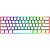 Teclado Mecânico Royal Kludge M75 75% Click Wireless Switch Blue - Taro Milk - Imagem 3