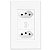 Tomada de Parede Inteligente Moes WK-KX-BR2 2 Gang Wifi 5000 W - Branco - Imagem 4