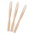 Garfo Mini Petisqueira Bambu Silver 50unids - Imagem 1