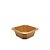 Pote Square Kraft 400ml + Tampa Pet 50 unids - Imagem 3