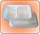 Bandeja Isopor Meiwa MO 70-2 400ml 2divisoes c/tmp 200 unids - Imagem 1