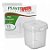 Pote c/Lacre 220ml Quadrado Plastilania 20x10 unids - Imagem 2