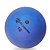 Bola de Iniciação Borracha AX Esportes Nº10 - Azul - Imagem 3