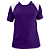 Jogo de Camisa AX Esportes Roxo com Branco - 10+1 Numeradas - Imagem 1