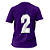 Jogo de Camisa AX Esportes Roxo com Branco - 10+1 Numeradas - Imagem 2