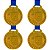 Pack com 4 Medalhas AX Esportes 29mm Honra ao Mérito Dourada  A-2945 - Imagem 2