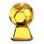 Troféu Plástico Bola de Futebol 17cm AX Esportes - Imagem 1