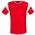 Jogo de Camisa AX Esportes Vermelho com Branco - 14+1 Numeradas - Imagem 1