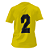 Jogo de Camisa AX Esportes Amarelo com Vermelho - 10+1 Numeradas - Imagem 2