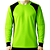 Camisa para Goleiro Limão/Preto AX Esportes Adulto Tam M - Com Amofada - Imagem 1