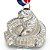 Medalha AX Esportes 60mm Honra ao Mérito Prateada - YWA 460 ESTADIO - EXCLUSIVIDADE - Imagem 1