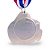 Medalha AX Esportes 60mm Honra ao Mérito Prateada - YWA 460 ESTADIO - EXCLUSIVIDADE - Imagem 2