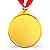 Medalha AX Esportes 65mm Dourada - YWA 456 FUTEBOL BOLA - EXCLUSIVIDADE - Imagem 2