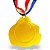 Medalha AX Esportes 60mm Honra ao Mérito Dourada - YWA 460 ESTADIO - EXCLUSIVIDADE - Imagem 2