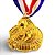 Medalha AX Esportes 60mm Honra ao Mérito Dourada - YWA 460 ESTADIO - EXCLUSIVIDADE - Imagem 1
