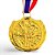 Medalha AX Esportes 65mm Dourada - YWA 460 CORRIDA ATLETAS CHEGADA - EXCLUSIVIDADE E LANÇAMENTO - Imagem 1