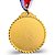 Medalha AX Esportes 50mm Dourada - YWA 454 VOLEI - EXCLUSIVIDADE E LANÇAMENTO - Imagem 2