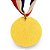 Medalha AX Esportes 45mm Honra ao Mérito Dourada - YWA 455 TACA 1 - EXCLUSIVIDADE E LANÇAMENTO - Imagem 2