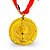 Medalha AX Esportes 45mm Honra ao Mérito Dourada - YWA 455 TACA 1 - EXCLUSIVIDADE E LANÇAMENTO - Imagem 1