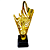 Troféu Cone Honra ao merito 29cm AX Esportes 539 -  EXCLUSIVIDADE - Imagem 2