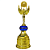 Troféu Honra ao Merito Azul G 37cm AX Esportes 523- EXCLUSIVIDADE - Imagem 4