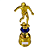 Troféu Futebol Azul 23cm AX Esportes 522 - EXCLUSIVIDADE - Imagem 4