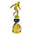 Troféu Futebol Azul M 29cm AX Esportes 521 - EXCLUSIVIDADE - Imagem 2