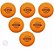 Bola de Tênis de Mesa Shield Brand CX 6 - laranja - Imagem 3