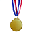 Medalha NATAÇÃO ESTRELA Ouro AX 65mm YWA 470  - EXCLUSIVIDADE - Imagem 3