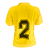 Jogo de Camisa Infantil Tam. 12 - Amarelo com Preto - 14+1 Numeradas - Imagem 2